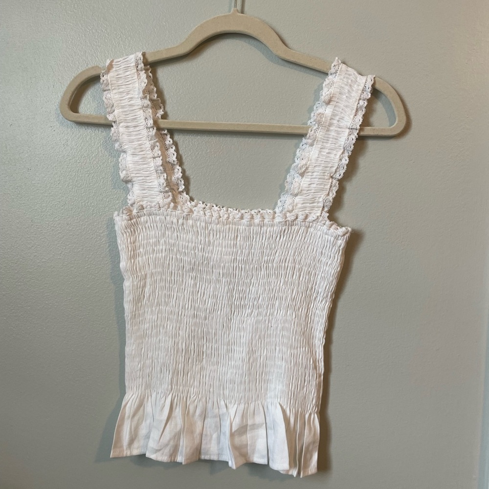 astr the label white tank top
